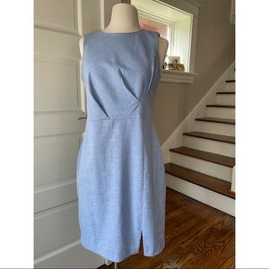 Banana republic blue sleeveless sheath dress sz 6